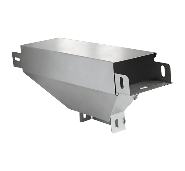 Т ответвитель вертикальный вниз с разворотом 90' STOVNR90*100*100*1,2 INOX