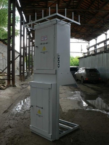 Подстанция КТПм 100/6/0,4 воздух-кабель мачтовая