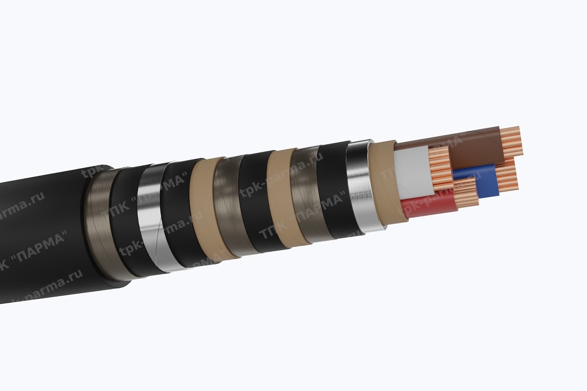 Кабель СБ2лШв 3х35+1х16 - 1кВ
